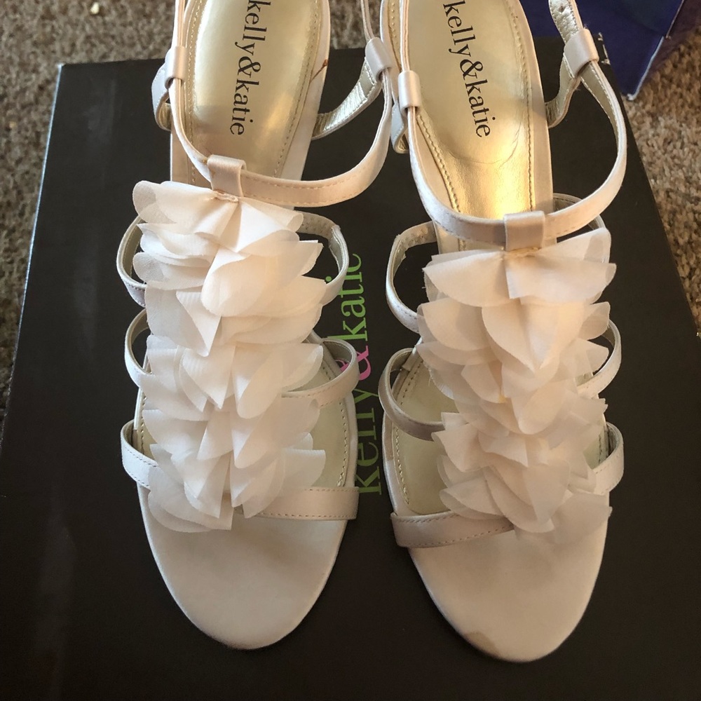 Kelly and Katie Ivory Heels